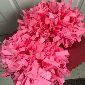 Pink Cheer Pom Poms